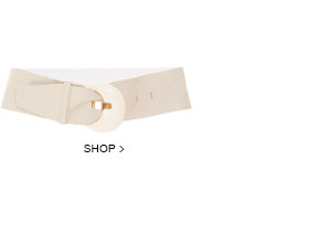 Cinto Maxi Fivela Off White Cinto Maxi Fivela Off White