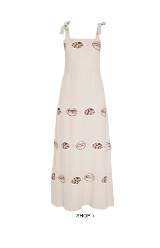 Vestido Shells Sand