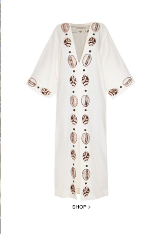 Kaftan Shells Off White