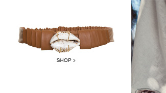 Cinto Búzios Marrom