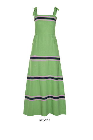 Vestido Stripes Green