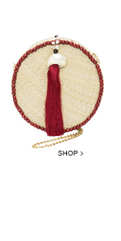 Clutch Palha Tassel Contas