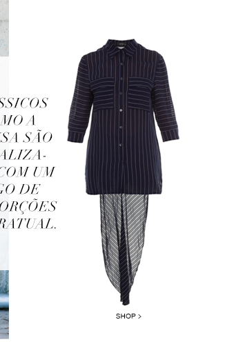 Camisa Detail Listras Artsy