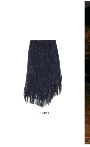 Saia Midi Assimétrica Tweed Artsy