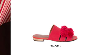 rasteira com pompom Etoiles à venda no Gallerist