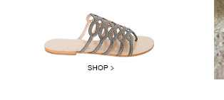 rasteira prata Luiza Barcelos à venda no Gallerist