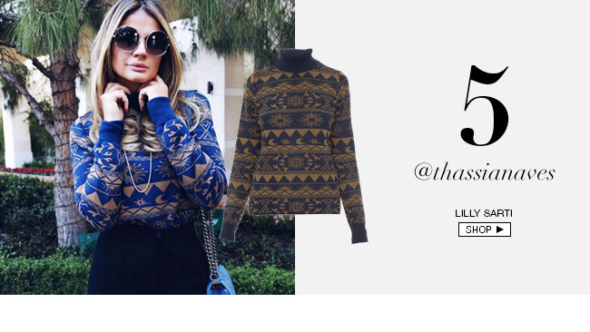 Lale thassia naves com tricot lilly sarti no insta-shop gallerist