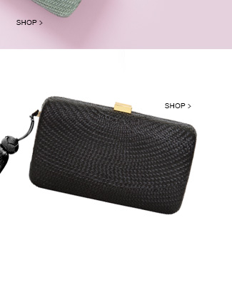 clutch Serpui Marie revestida de palha à venda no Gallerist Blog & Shop