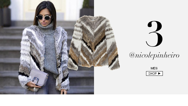 Mes Nicole Pinheiro veste casaco de pele preview de inverno 2016 MES à venda no Gallerist Blog & Shop