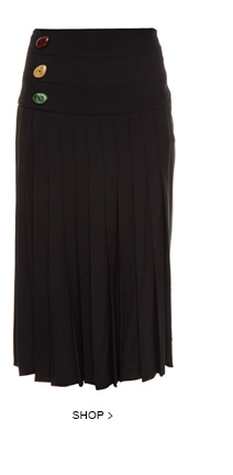 Saia Plissado - Saia Midi Olga Cris Barros