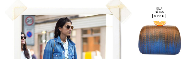 Clutch Laranja Bicolor Isla Clutch Laranja Bicolor Isla