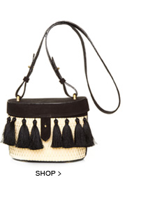 Bolsa Palha Franjas Black La Spezia