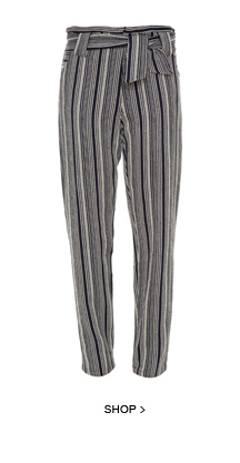 Calça Cigarrete Stripes Lado Basic