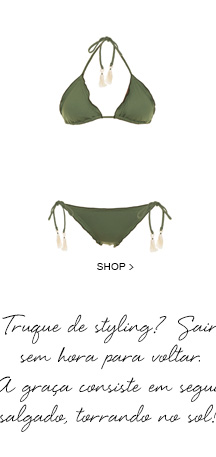 Biquini Ripple Jaborandi Green Pura Swim