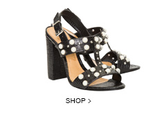 Sandália Croco New Black Schutz