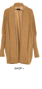Cardigan Over Tricot Brown Allimaglia