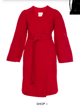 Sobretudo Wool Red Framed Sobretudo Wool Red Framed