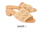 Mule Tresse Natural Nude Schutz