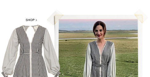 Vestido Midi Organique Flanelado Framed