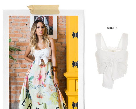 Top Lastex Nó White Lale Top Lastex Nó White Lale