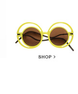 Óculos Solar Amarelo Chantal Goldfiger X Plasticdelux Óculos Solar Amarelo Chantal Goldfiger X Plasticdelux