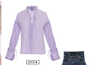 Camisa Laços Lilás Cruise+Gallerist