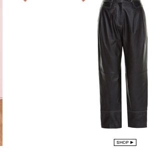 Calça Pétala Couro Preto Cruise+Gallerist