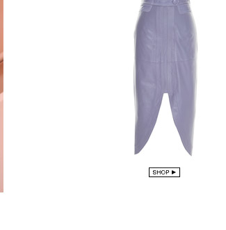 Saia Pétala Couro Lilás Cruise+Gallerist