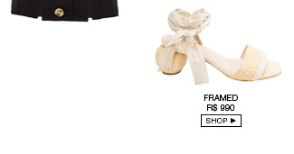 Sandália Ball Cru Framed Sandália Ball Cru Framed