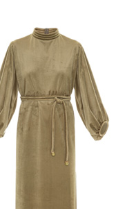 Vestido Midi Tube Velour