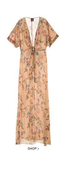 Vestido Longo Floral Ana Clara Bege Vestido Longo Floral Ana Clara Bege