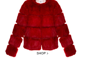 Casaco Pele Couro Vermelho