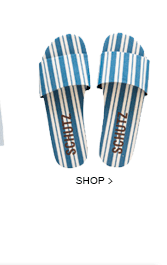 Rasteira Listras Blue Rasteira Listras Blue