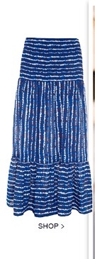 Saia Longa Santa Monica Blue Saia Longa Santa Monica Blue