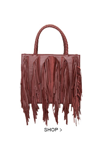 Bolsa Yve Franjas Couro Bolsa Yve Franjas Couro