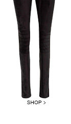 Calça Skinny Camurça Preta