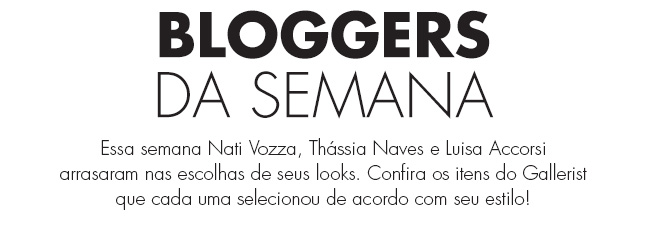 BLOGGER DA SEMANA