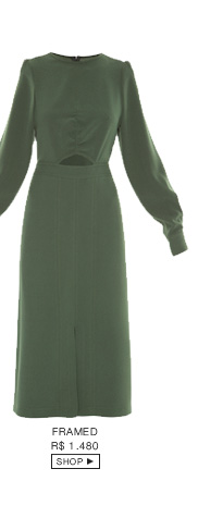 Vestido Mídi Manga Longa